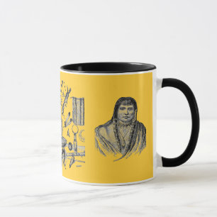 Mug mit indischen Artefakten Tasse