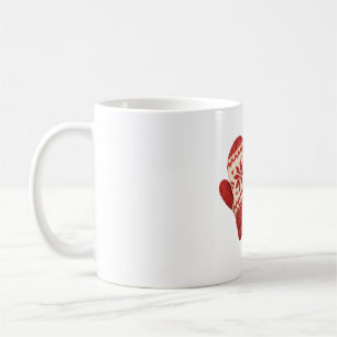 Mug Mittens tricotés et pommes de pin