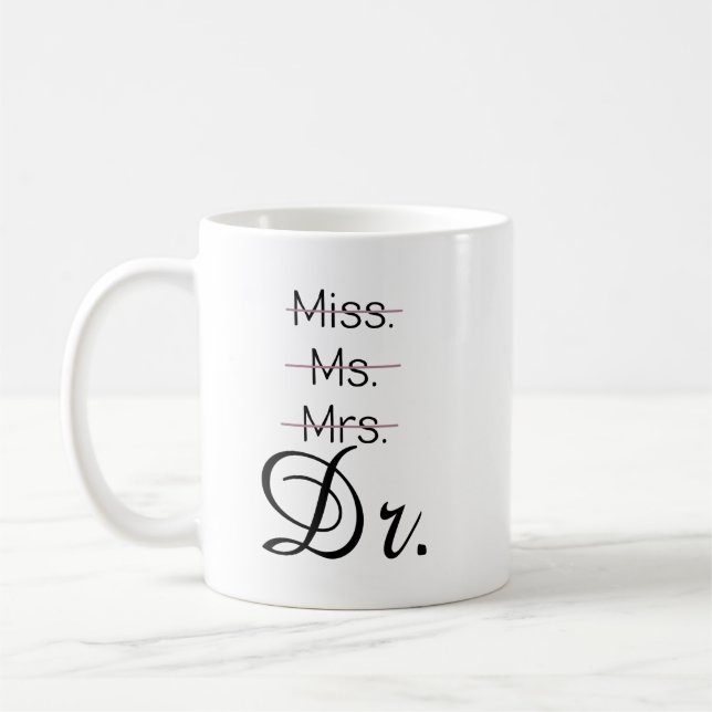Mug Mlle M. mrs Dr chemise (Gauche)