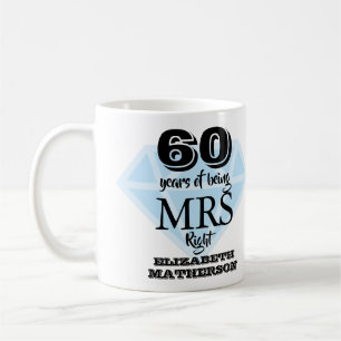 Mug Mme Right Fun Diamond 60e Anniversaire