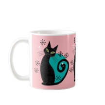 Mmilieu du siècle moderne Atomique Chat Retro Adre