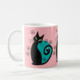 Mug Mmilieu du siècle moderne Atomique Chat Retro Adre