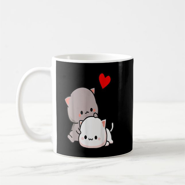 Mug Mochi peach cat goma love, Saint Valentin 2022  (Gauche)
