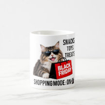 Mode Achats du Vendredi Noir Activé Chat Drôle