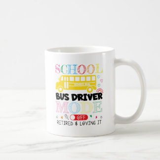 Mug Mode Conducteur De Bus Scolaire Désactivé Retraité