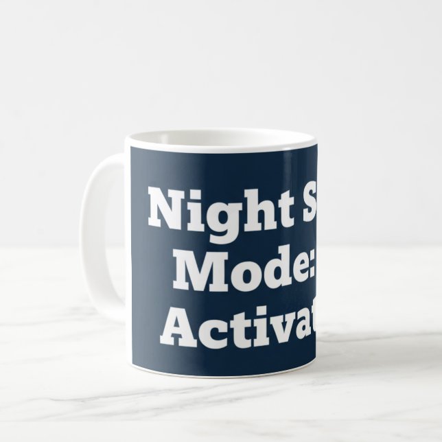 Mug Mode de nuit activé (Devant gauche)