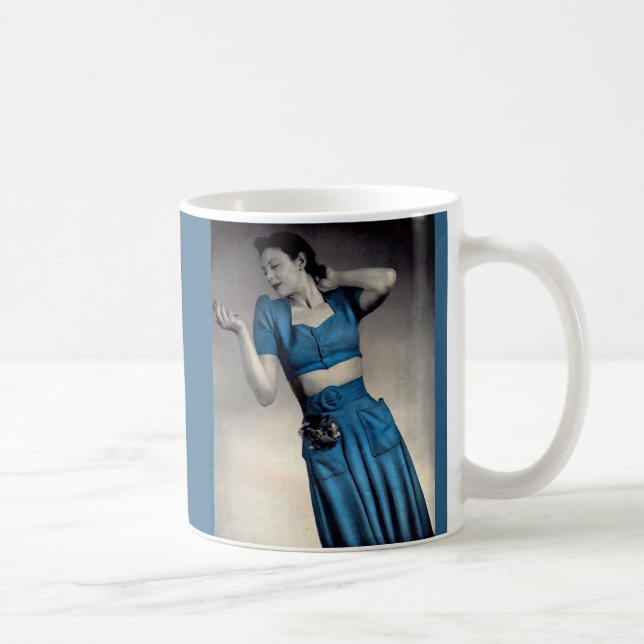 Mug mode des années 1940 photo midriff style (Droite)