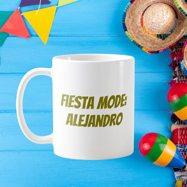 Mug Mode Fiesta Cinco de Mayo personnalisé (Créateur téléchargé)