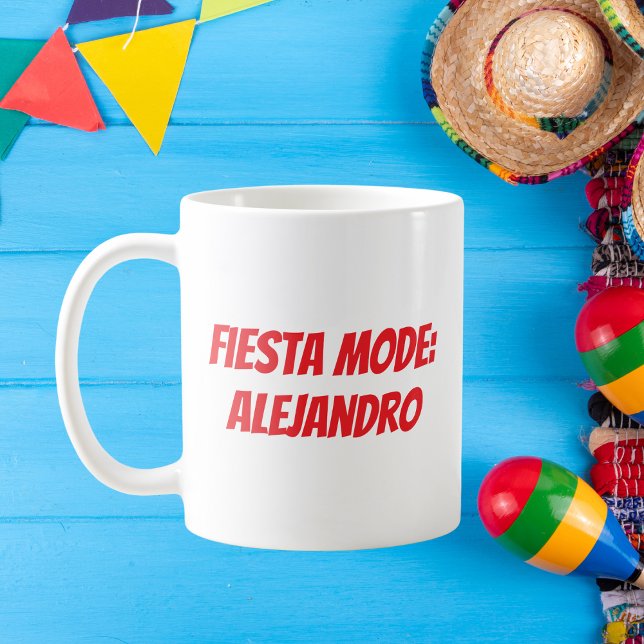 Mug Mode Fiesta Cinco de Mayo personnalisé (Créateur téléchargé)