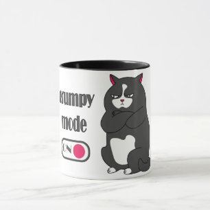 Mug Mode grumeux sur drôle de gros chat
