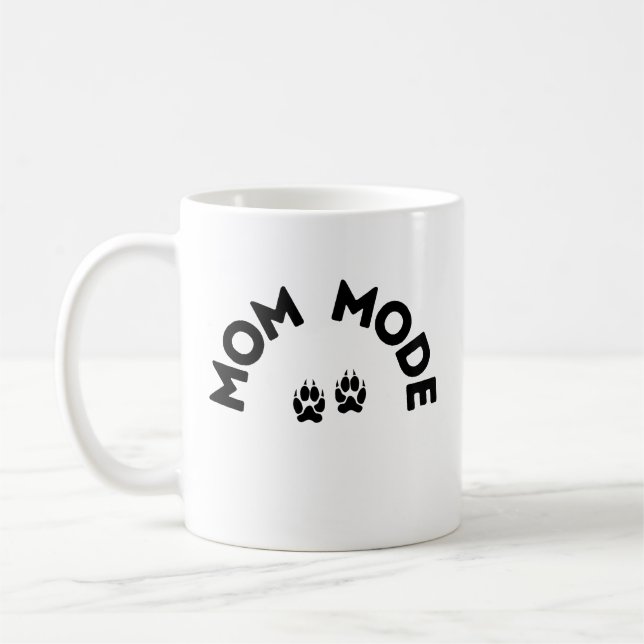 Mug Mode Maman - Édition Empreinte de patte (Gauche)