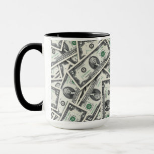 Mug Modèle de billet de 2 dollars