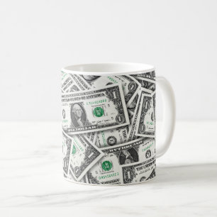 Mug Modèle de billet d'un dollar
