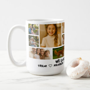 Mug Modèle de collage personnalisé avec 14 photos et t