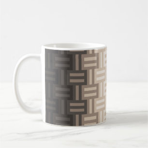 Mug Modèle de courtepointe aux nuances de neutres chau