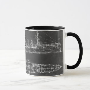 Mug Modèle de croiseur de marine