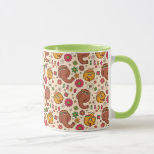 Mug Modèle de fleurs funky de Gros Bec et de Snuffleup
