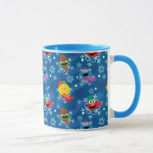 Mug Modèle de flocon de neige d'hiver de Sesame Street