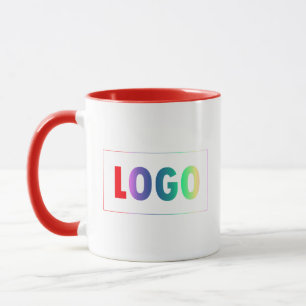 Mug Modèle de logo simple et personnalisé pour les ent
