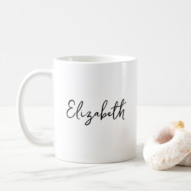 Mug Modèle de nom des boîtes de café calcinées (Avec donut)