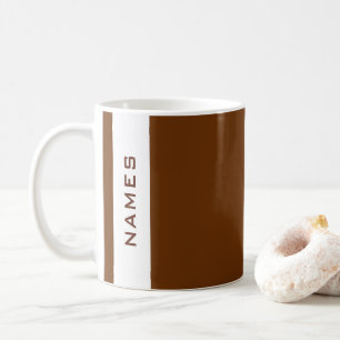 Mug Modèle de noms minimalistes élégant moderne