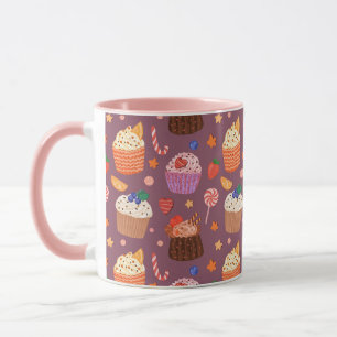Mug Modèle de petits cupcakes