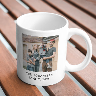 Mug Modèle de photo moderne pour photographie de famil