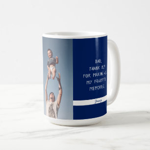Mug Modèle de photo personnalisée pour la fête des pèr