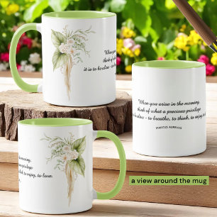 Mug Modèle de soumission Floral Borders Life