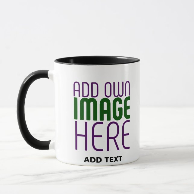MUG MODÈLE DE TEXTE D'IMAGE BLANCHE SIMPLE MODERNE (Gauche)