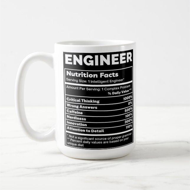 Mug Modèle de train ferroviaire de l'ingénieur Faits n (Gauche)