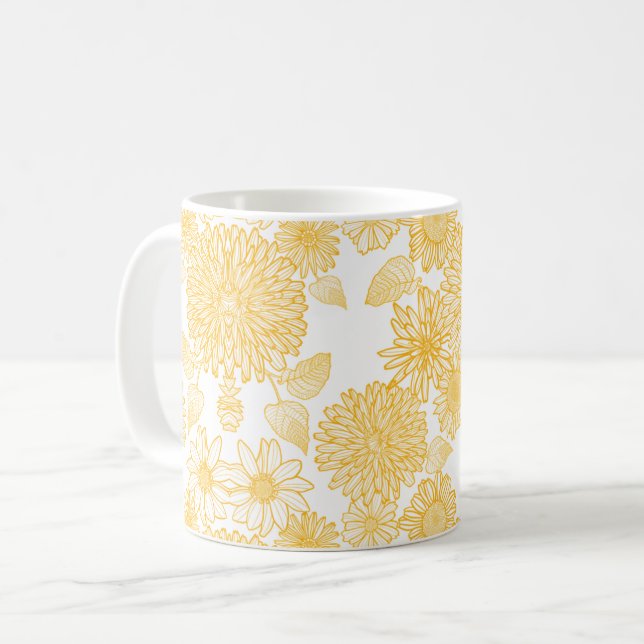 Mug Modèle floral (Devant gauche)