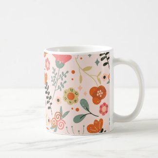 Mug Modèle floral coloré
