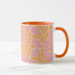 Mug Modèle Floral Moderne Du Milieu Du Siècle