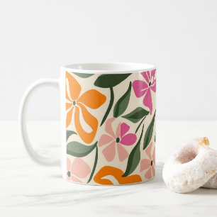 Mug Modèle floral rétro