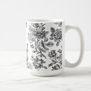 Mug Modèle Floral Rose vintage