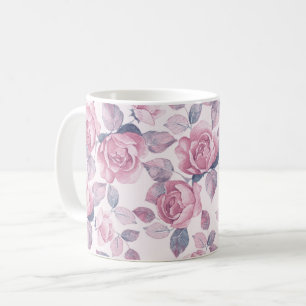 Mug Modèle floral. roses vintages