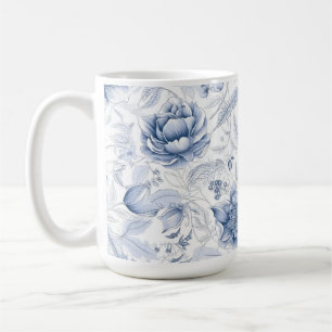Mug Modèle Floral Royal Blue Porcelain Vol.1 Thro