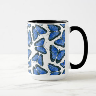 Mug Modèle motif de papillon bleu morpho