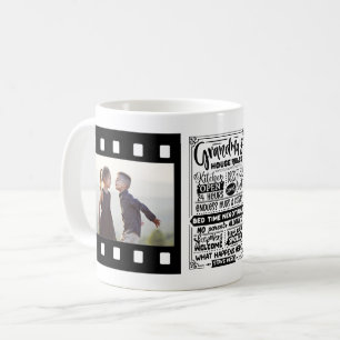 Mug Modèle photo des Règles de la Chambre de grand-mèr
