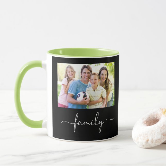 Mug Modèle photo familial (Avec donut)