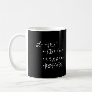 Mug Modèle standard Lagrangien Higgs Boson Physique Te