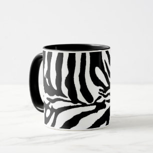 Mug Modèle zèbre blanc noir animaux safari sauvage
