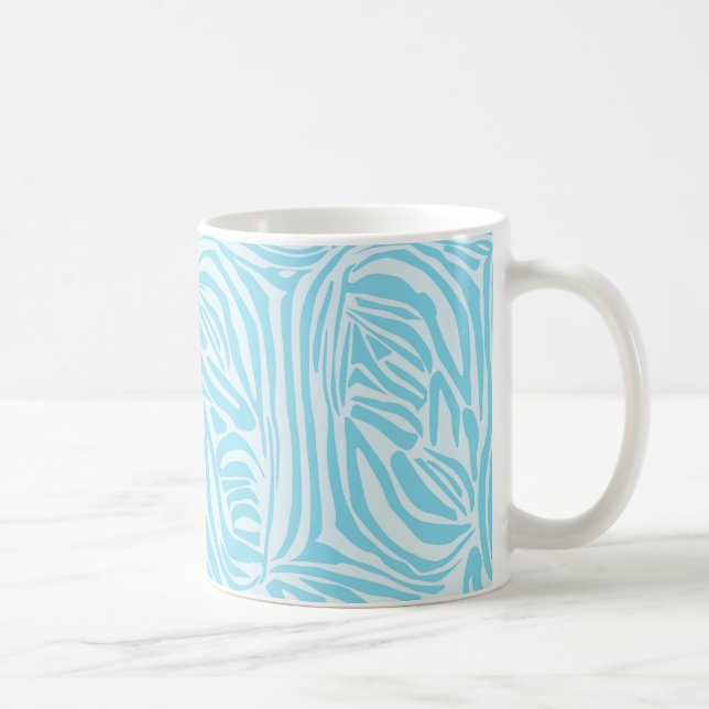 Mug Modèle Zèbre Bleu (Droite)