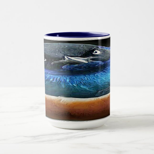 Mug Modèles d'oiseaux : Oiseaux Mad 01-01 (Centre)