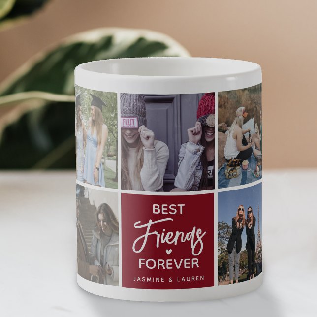 Mug Modern Best Friends Forever Photo Collage (Créateur téléchargé)