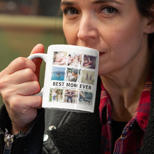 Mug Modern Best Mom Ever Collage photo Keepake