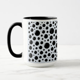 Mug Modern Black Circles