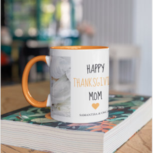 Mug Modern Collage Photo Bon thanksgiving Maman