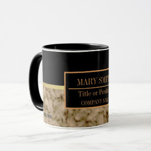 Mug Modern Marble Business Ajouter un nom